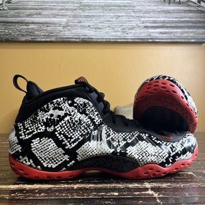 Nike Air Foamposite One Albino Snakeskin size 11 314996–101 Black Red ￼